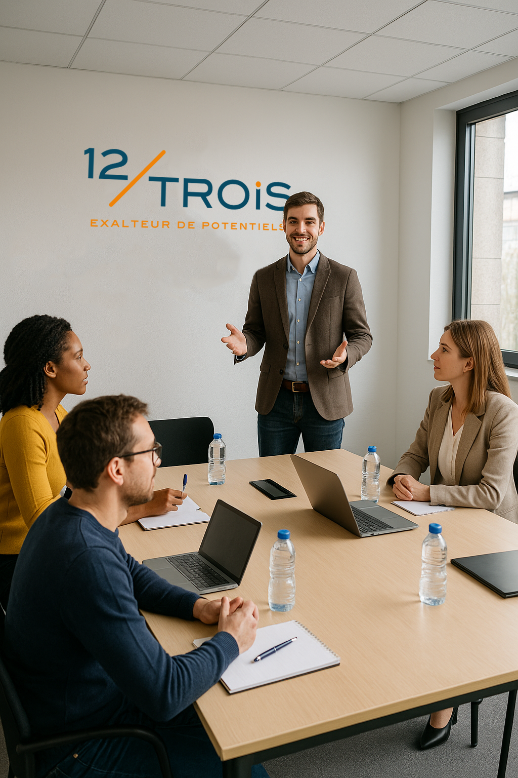 Symbole 12/TROIS – union du sens et de la structure, la conscience créatrice au service du monde du travail.